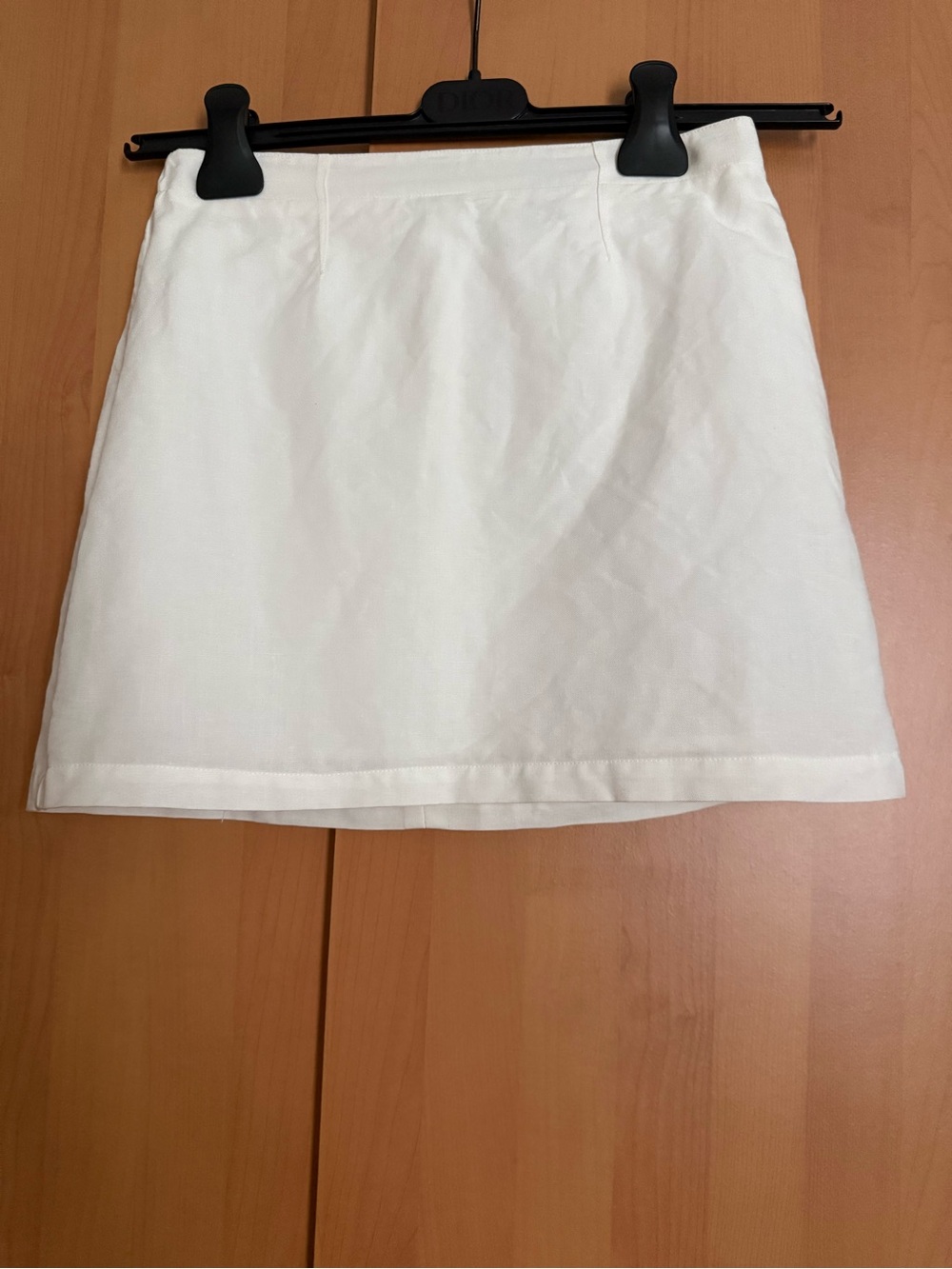 Aligne HadleyWhite Linen Blend Mini Skirt